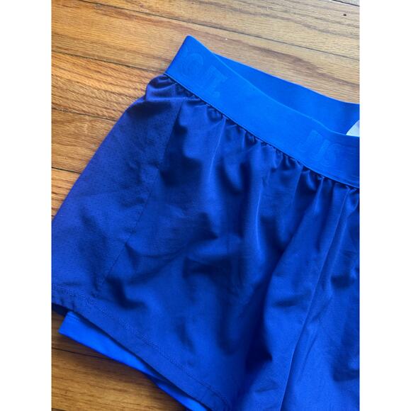 Nike Dri-FIT Blue Athletic Shorts Brief Lined Running Active Women’s L - Picture 2 of 6